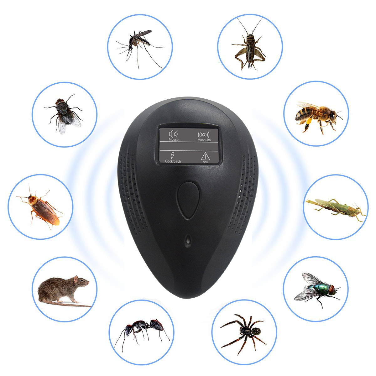 Newest Design Getter Brand Ultrasonic Pest Reject Mice Mosquitos Indoor Plug in Pest Defender Pest Repeller