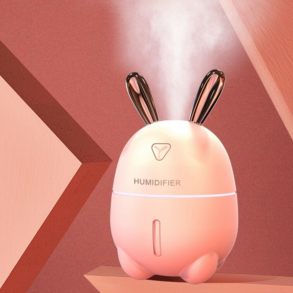 Air Humidifier Cute Rabbit Ultra-Silent USB Aroma Essential Oil 300ML Diffuser