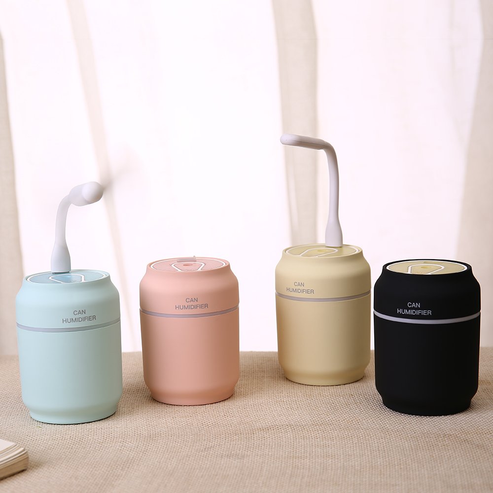 Mini Humidifier 3 in 1 Portable Mist Humidifier with USB Fan LED Light